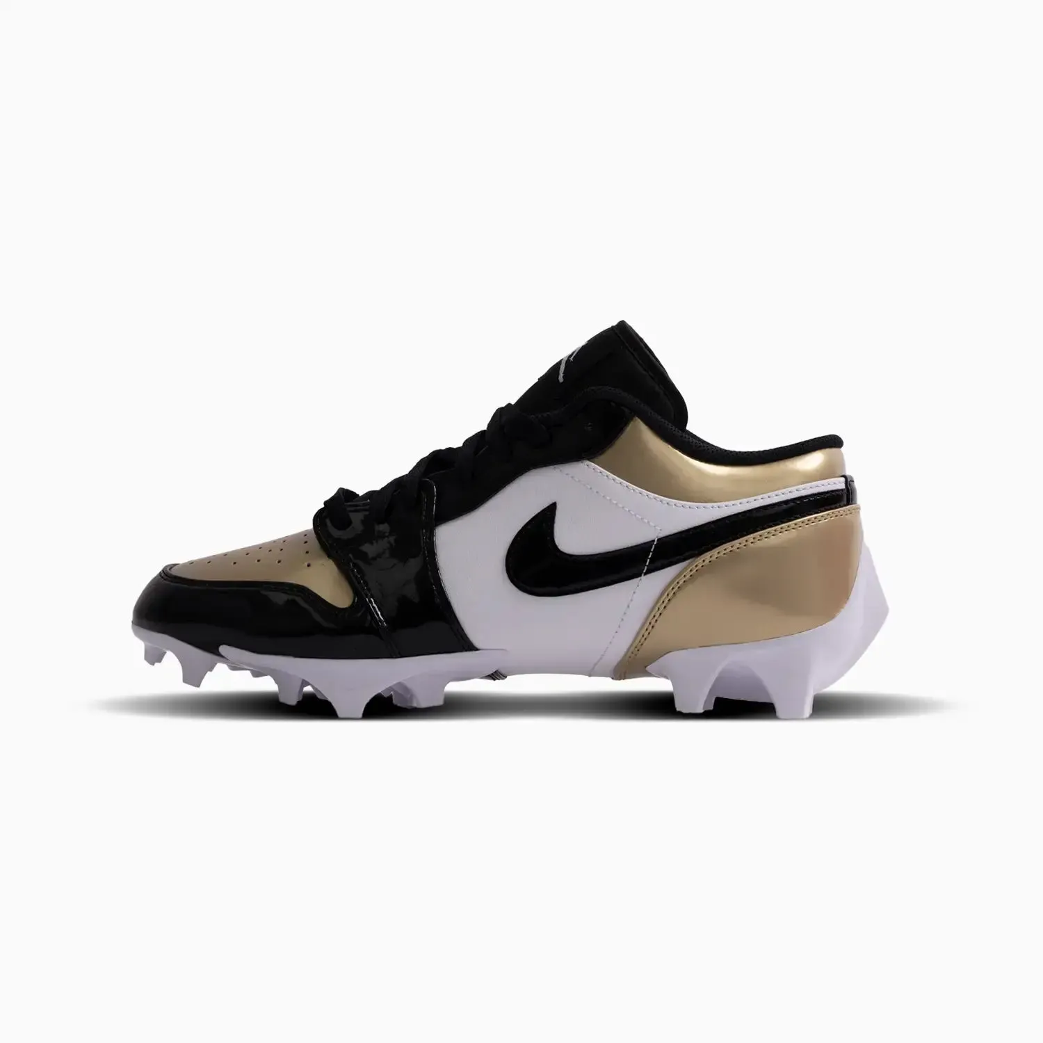 Cheapest Place To Buy Soccer Cleats Men's Jordan 1 Low TD Football Cleat "Metallic Gold Black"