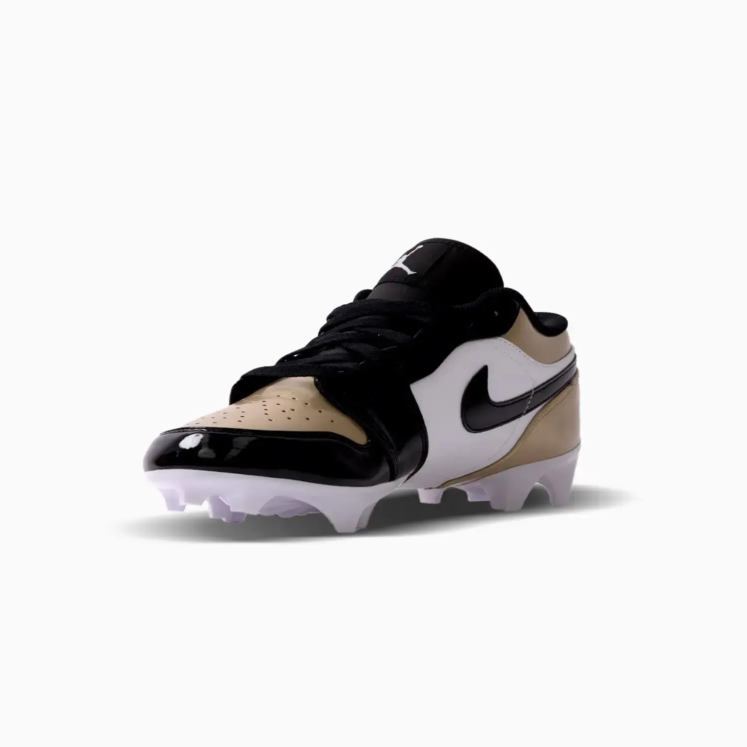 Men's Jordan 1 Low TD Football Cleat "Metallic Gold Black" Mercurial Zoom Vapor Pro Km Fg Soccer Cleats