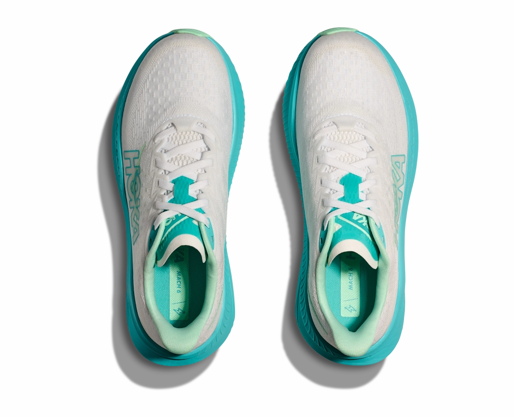 'HOKA' Women's Mach 6 - White / Cielo Blue Bondi 8 Review
