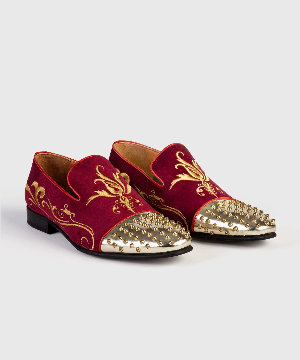 Embroidered Red Loafers Macy's Loafers