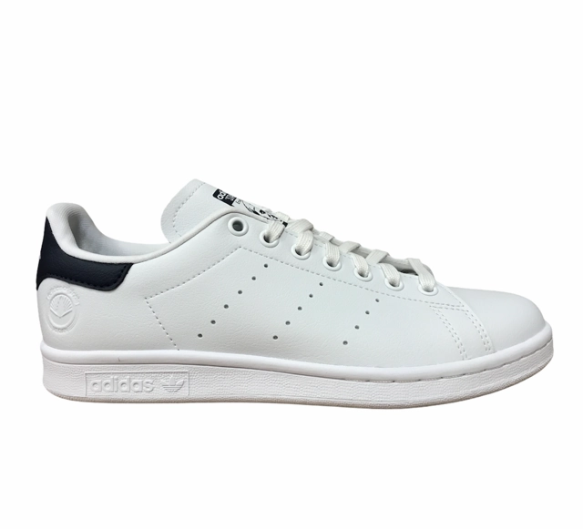 No Tie Sneakers Adidas Originals sneakers bassa da uomo Stan Smith Vegan FU9611 bianco-blu