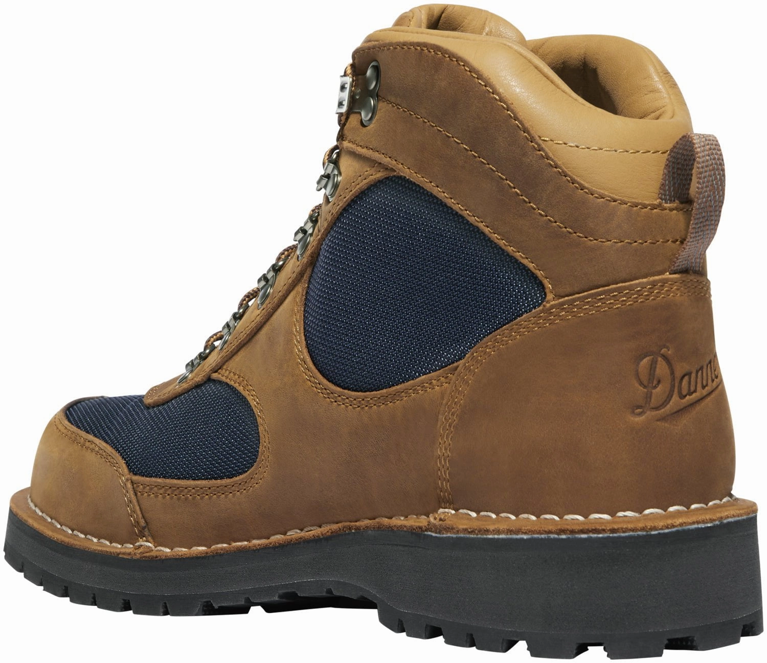 Danner Womens Cascade Crest GTX Grizzly Brown/Ursa Blue Leather Hiking Boots Steens Waterproof Hiking Shoes