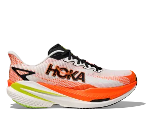 HOKA Men's Mach X 3 - WHITE / NEON TANGERINE Nike High Top Training Shoes