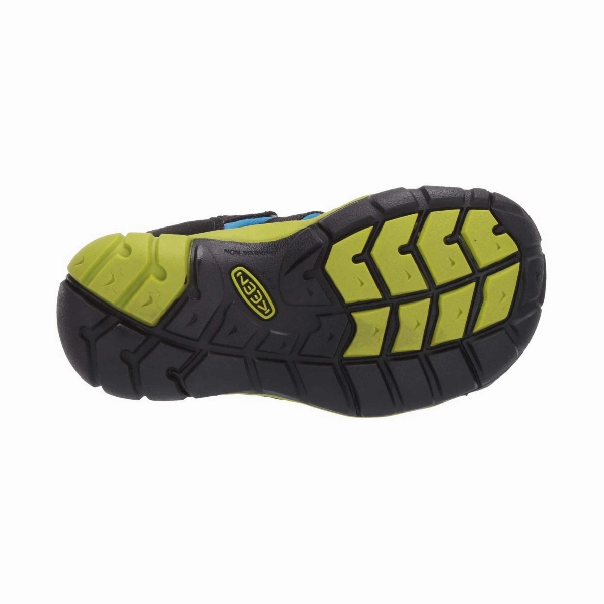 Keen Kid's (Preschool) Seacamp II CNX Black/Blue/Lime Waterproof Your Running Shoes