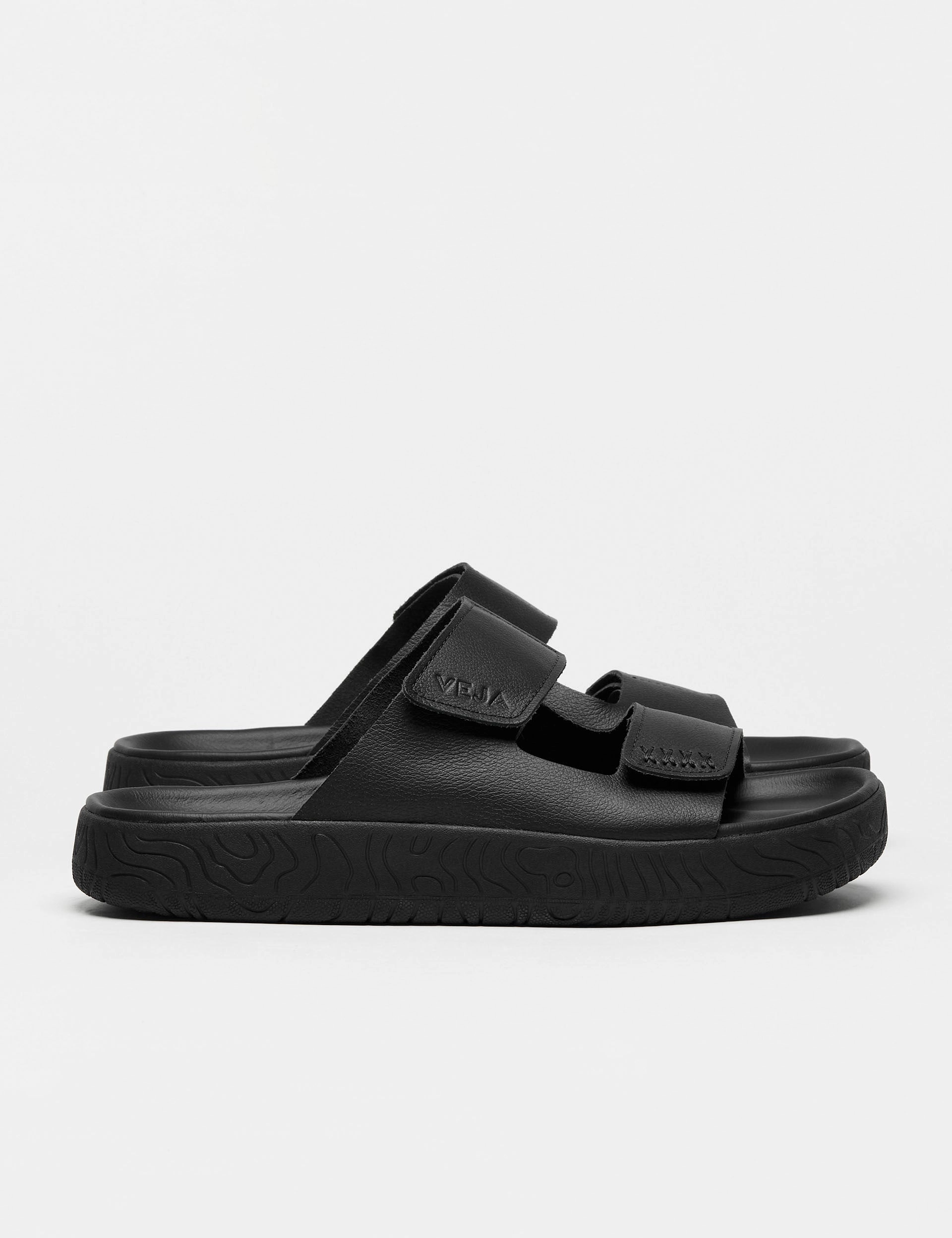 Bionic Sandals Etna Leather Sandal - Full Black
