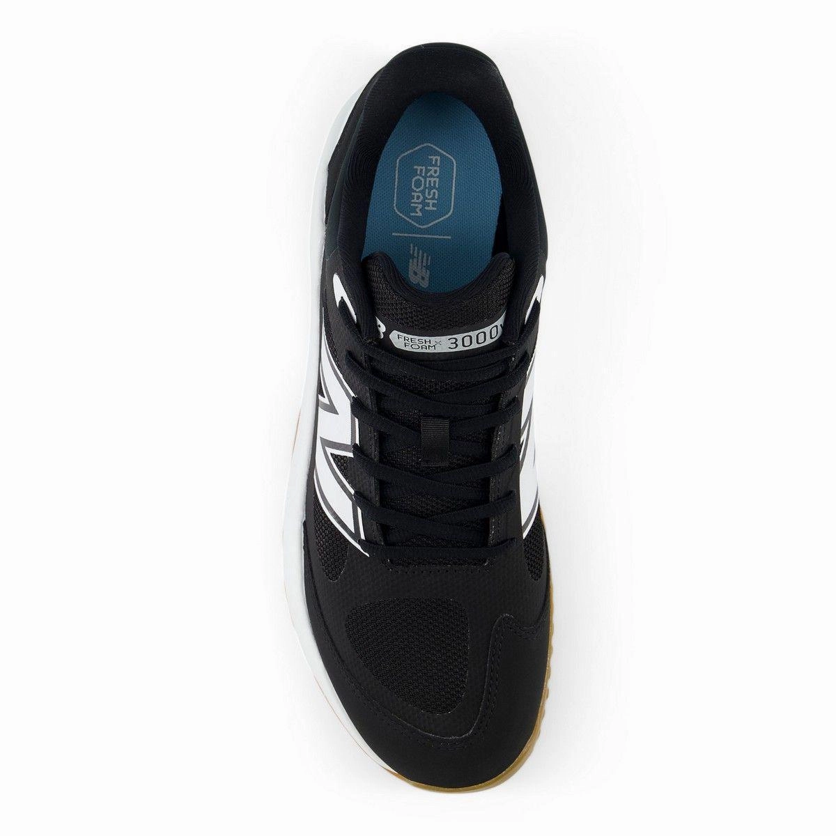 New Balance Men's Fresh Foam 3000 v7 Turf Baseball Shoes - Black/Gum - T3000BK7