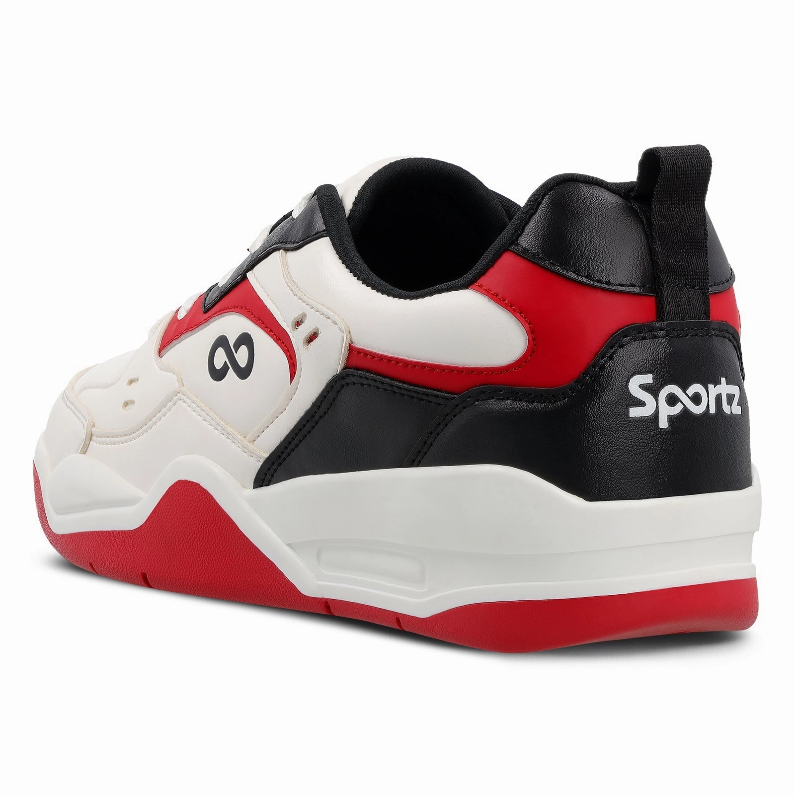 Ua Sneakers Men's Colourblocked Sneakers - WY3477 White Red