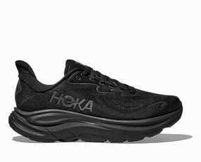 HOKA Women's Clifton 10 - BLACK / BLACK Best Walking And Running Shoe