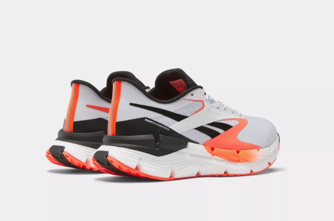 Reebok Mens FloatZig Symmetros- White/Orange Flare/Black (100206637 100) Walking Vs Running Shoes