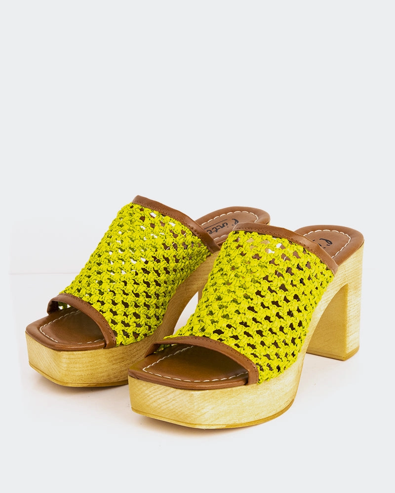 Sandals Adissage Faustine Lime Rafia