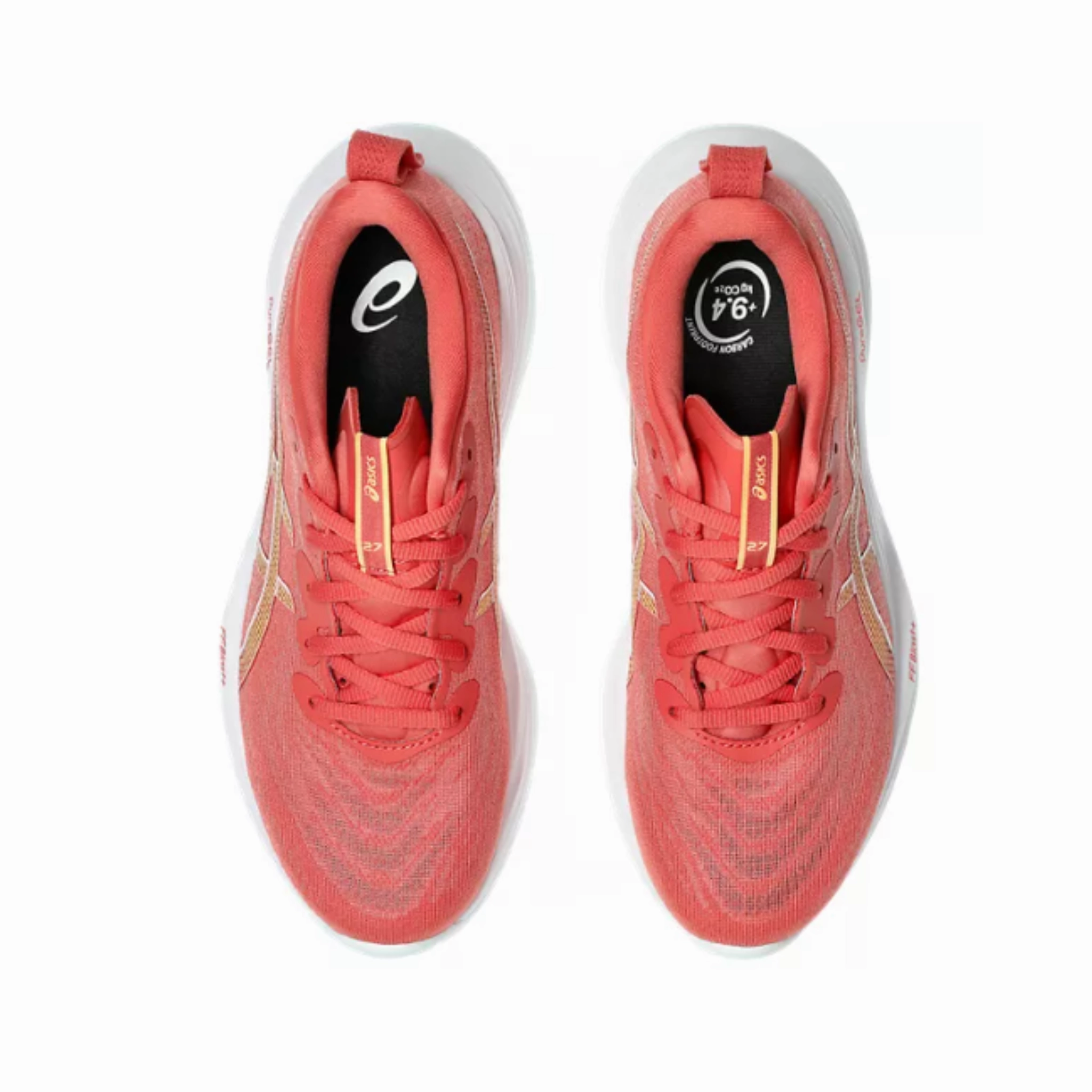 Asics Gel Rocket 10 Shoes WOMEN'S CUMULUS 27 - B - 701 DARK PINK CLAY/CREAM