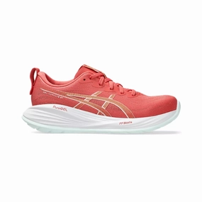 WOMEN'S CUMULUS 27 - B - 701 DARK PINK CLAY/CREAM Asics Shoes Gel Pulse 13