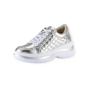  FITJOY Platform Sneakers | Lightweight, Soft Sheepskin, Swarovski Crystal Accents #FJ107