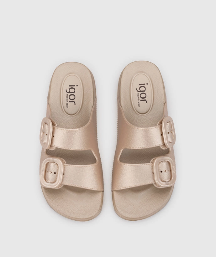 Igor Women's Habana Metal Sandals - Platino Sandals Church