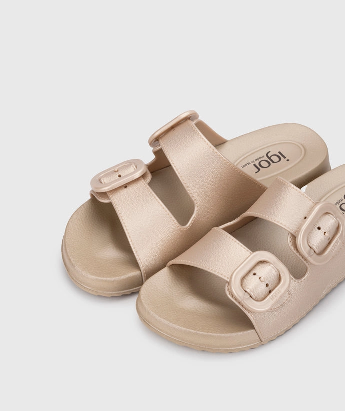 Igor Women's Habana Metal Sandals - Platino Sandals Resort Ocho Rios