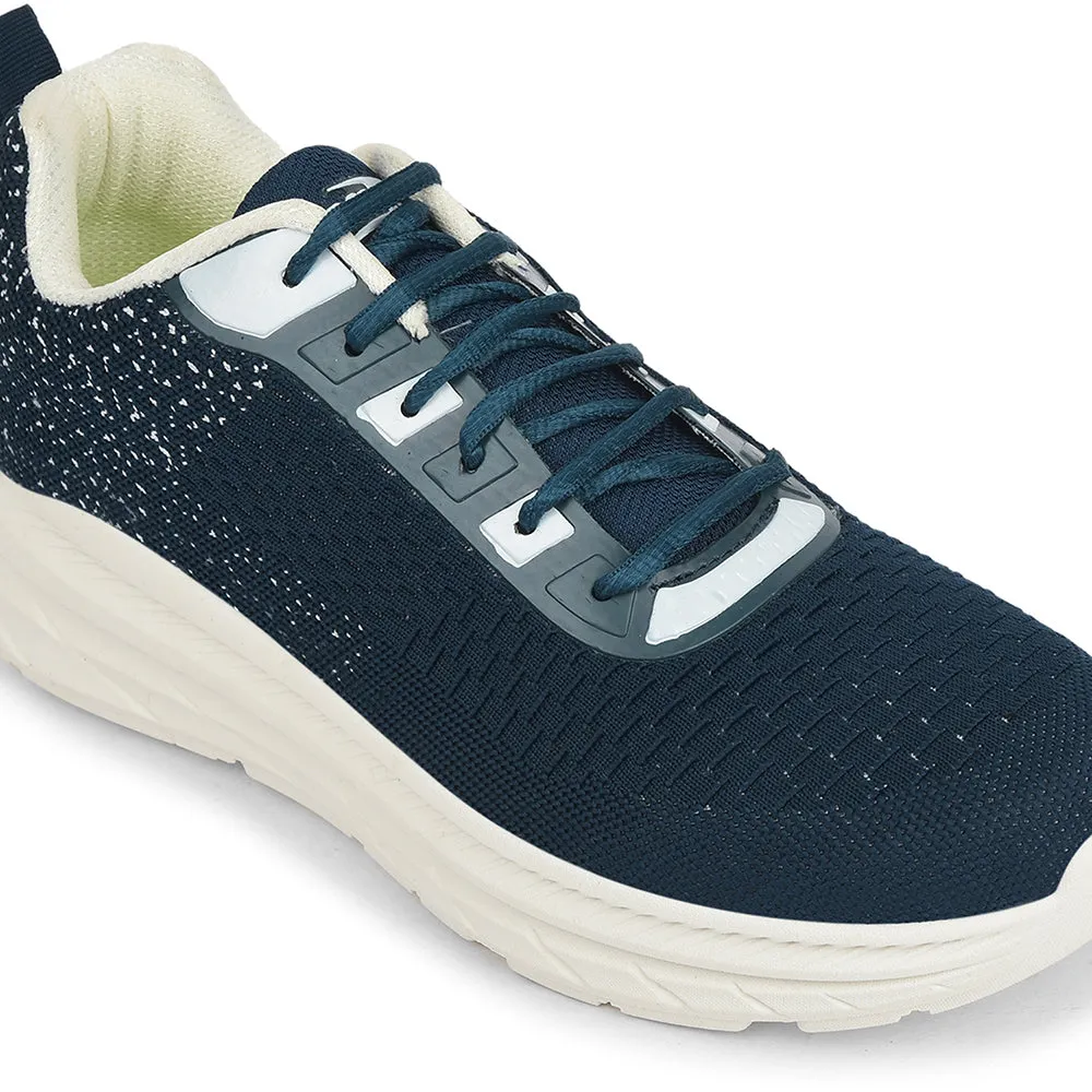 Sale On Running Shoes Force 10 Teal Blue Sports Lacing Running Shoes For Men MATCHER-3E By Liberty