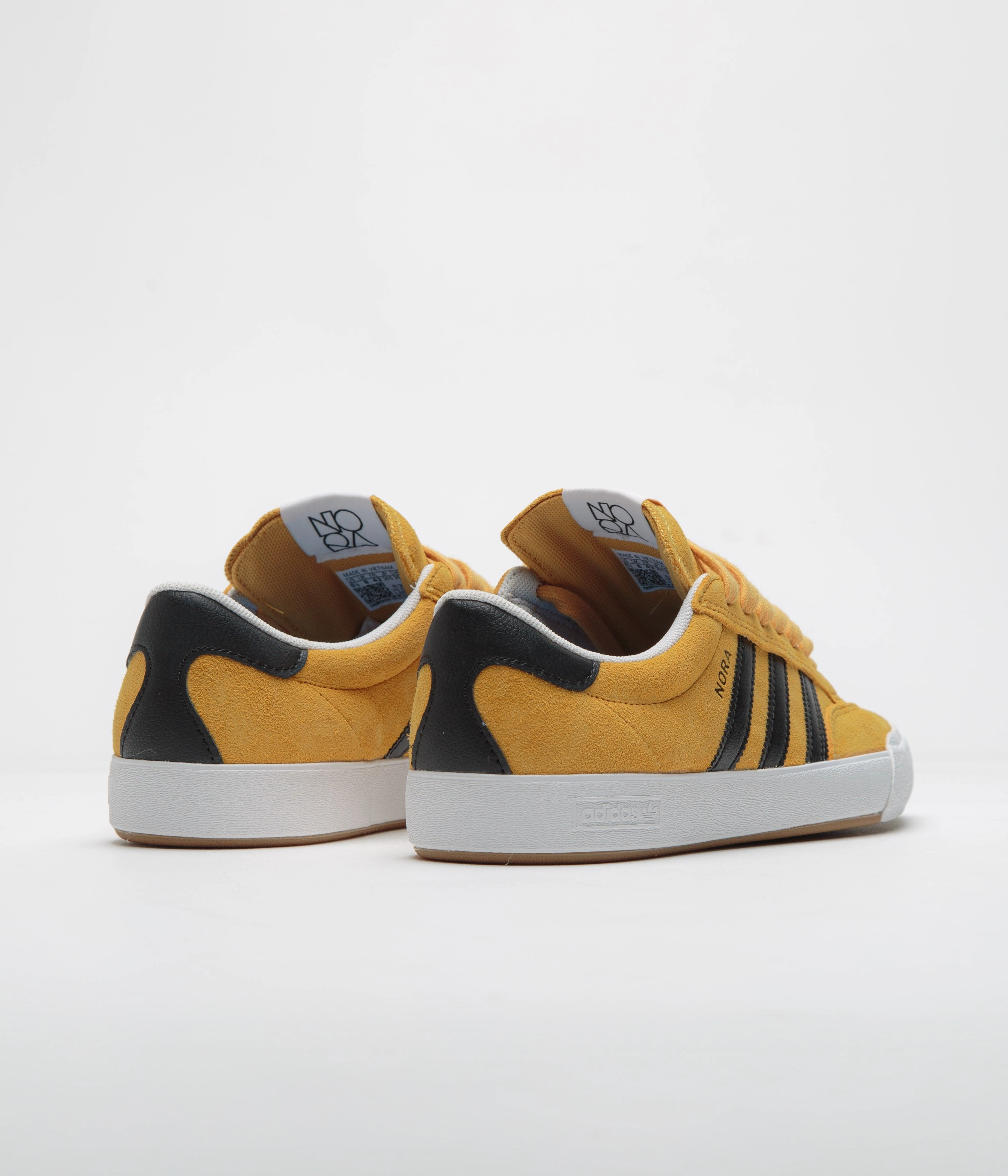 Adidas Campus 00s Shoes Adidas Nora Shoes - Preloved Yellow / Core Black / FTWR White