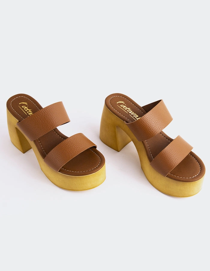 Nassau Sandals Vyronas Tan Leather