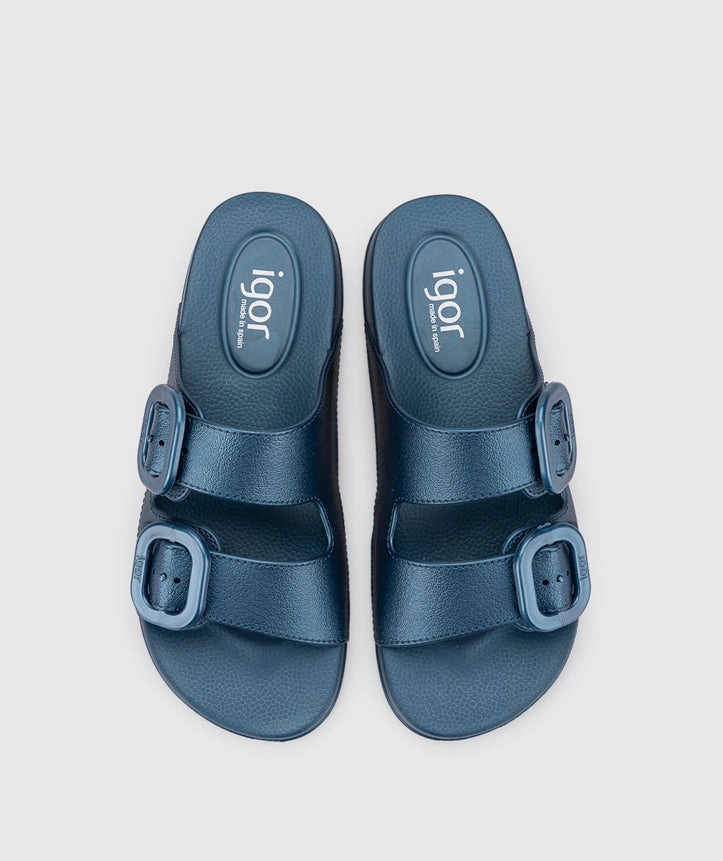 Softwalk Sandals Igor Women's Habana Metal Sandals - Marino