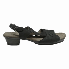 Sandals Flowers GABOR Womens Black Slingback Sandals Synthetic UK 6.5 Comfortable Summer Heel