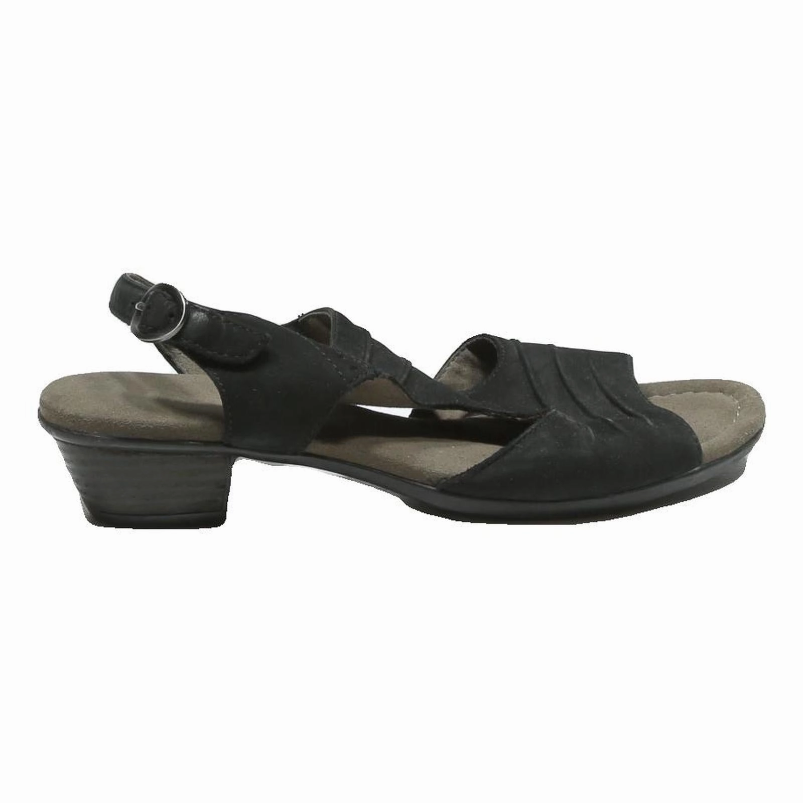 Korkers Sandals GABOR Womens Black Slingback Sandals Synthetic UK 6.5 Comfortable Summer Heel