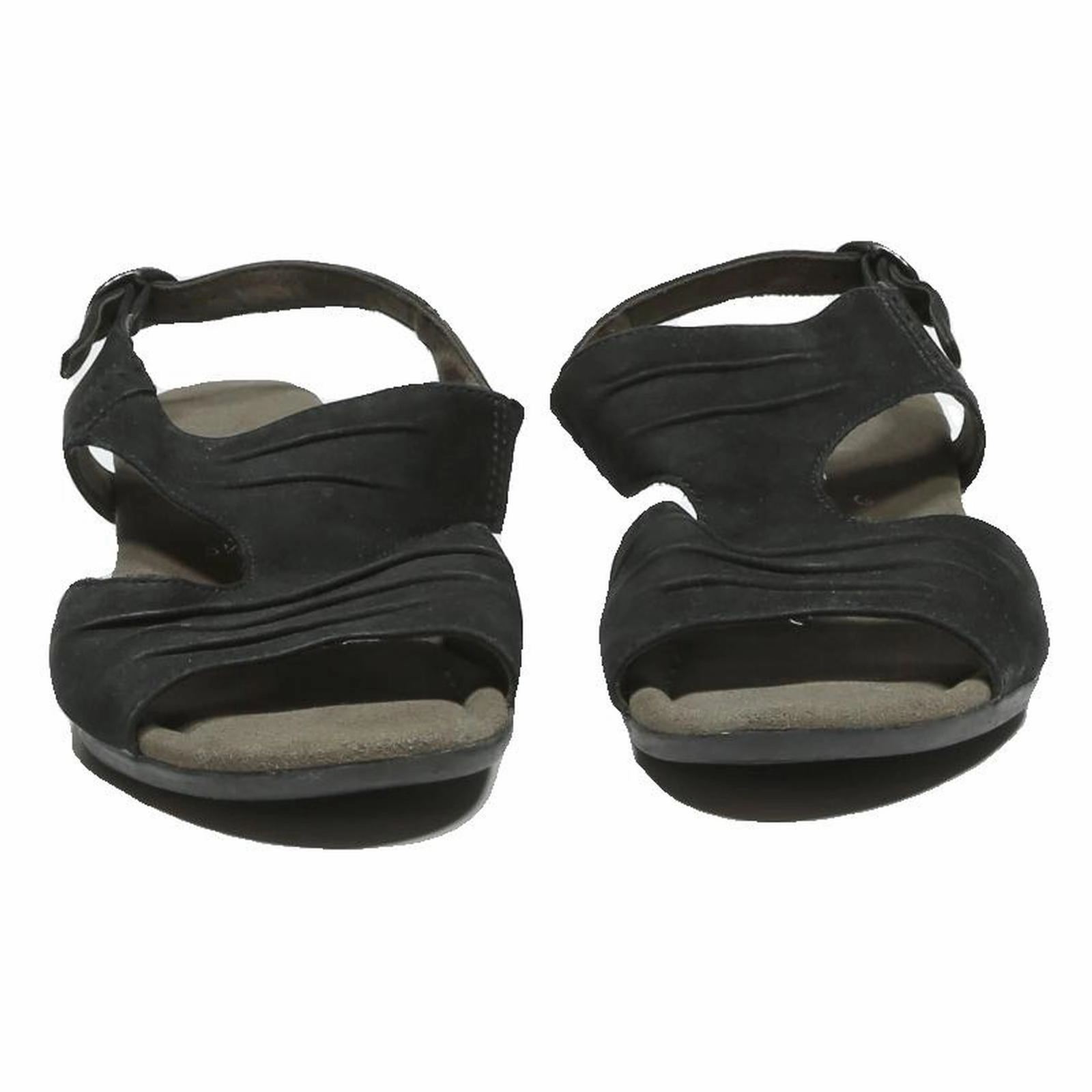 GABOR Womens Black Slingback Sandals Synthetic UK 6.5 Comfortable Summer Heel Like Teva