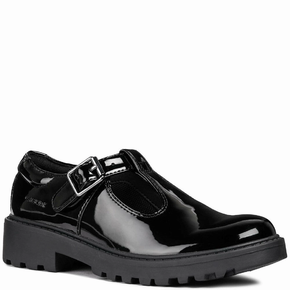 Geox J Casey G. E Buckle Infant School Shoes