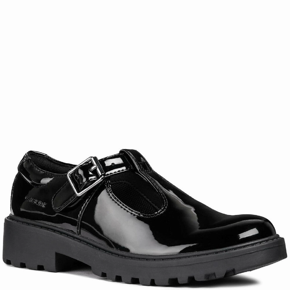 Geox J Casey G. E Buckle School Shoes Size 6 Waterproof Golf