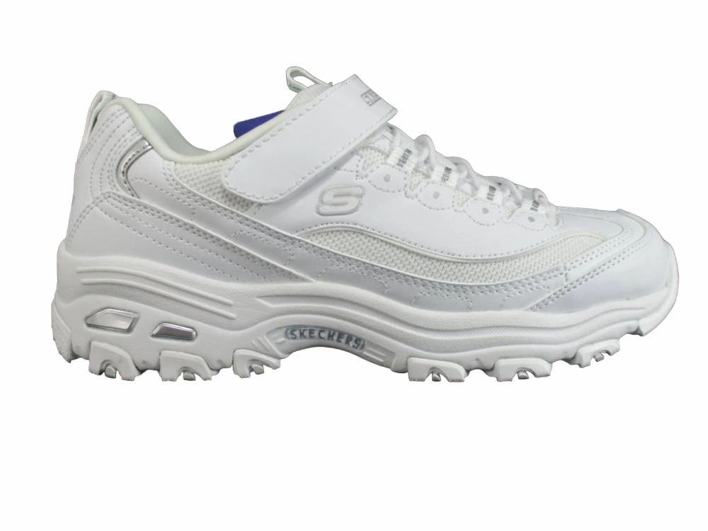 Skechers sneakers da bambina e ragazza D'Lites in the Clear 664060L WSL bianco Sneakers Surf