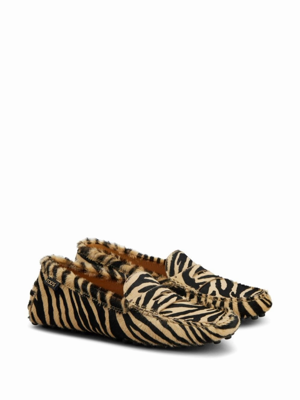 Loafers With Tassels GOMMINO ZEBRA MOTIF LOAFERS