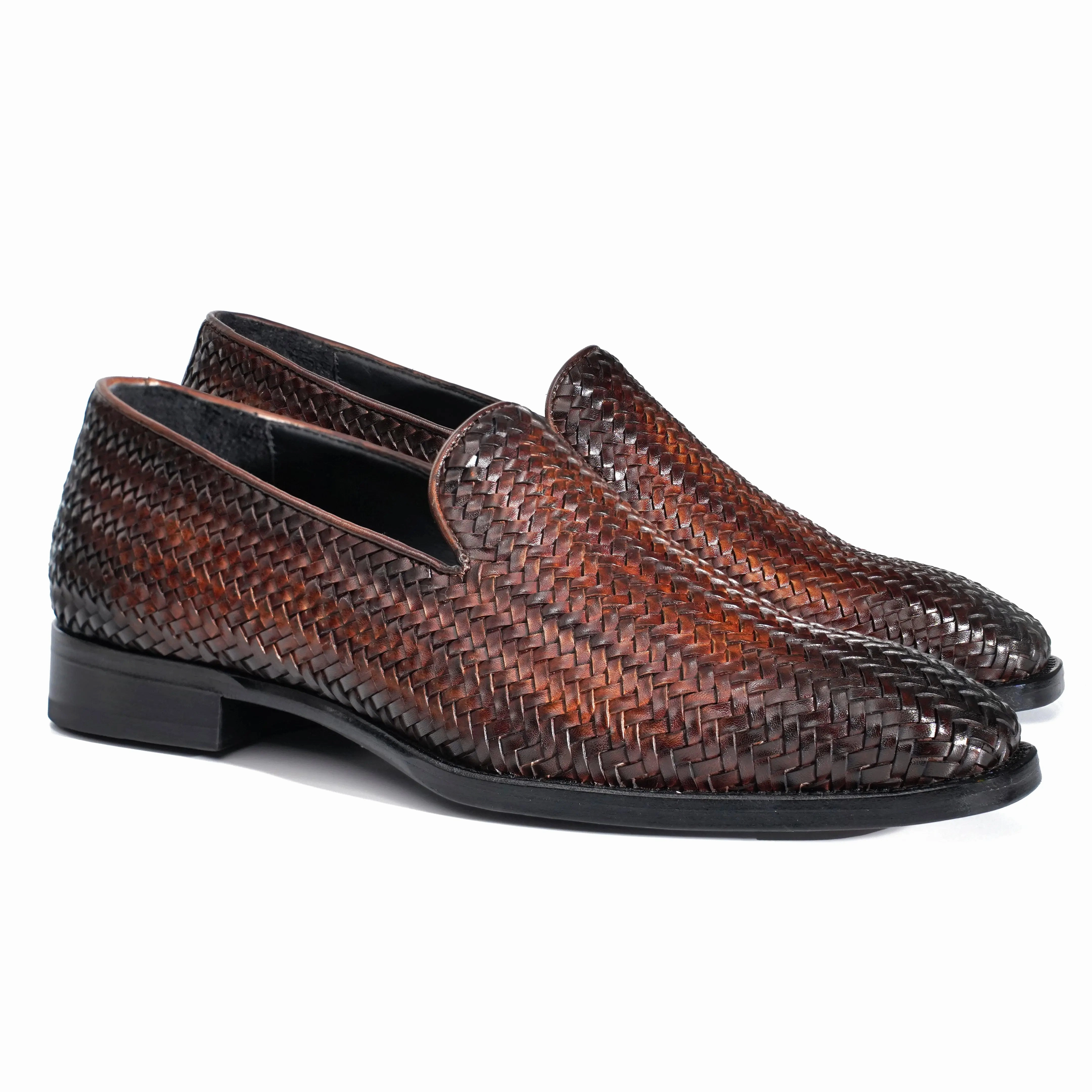 Hand-Dyed Woven Loafer Tiger Loafers