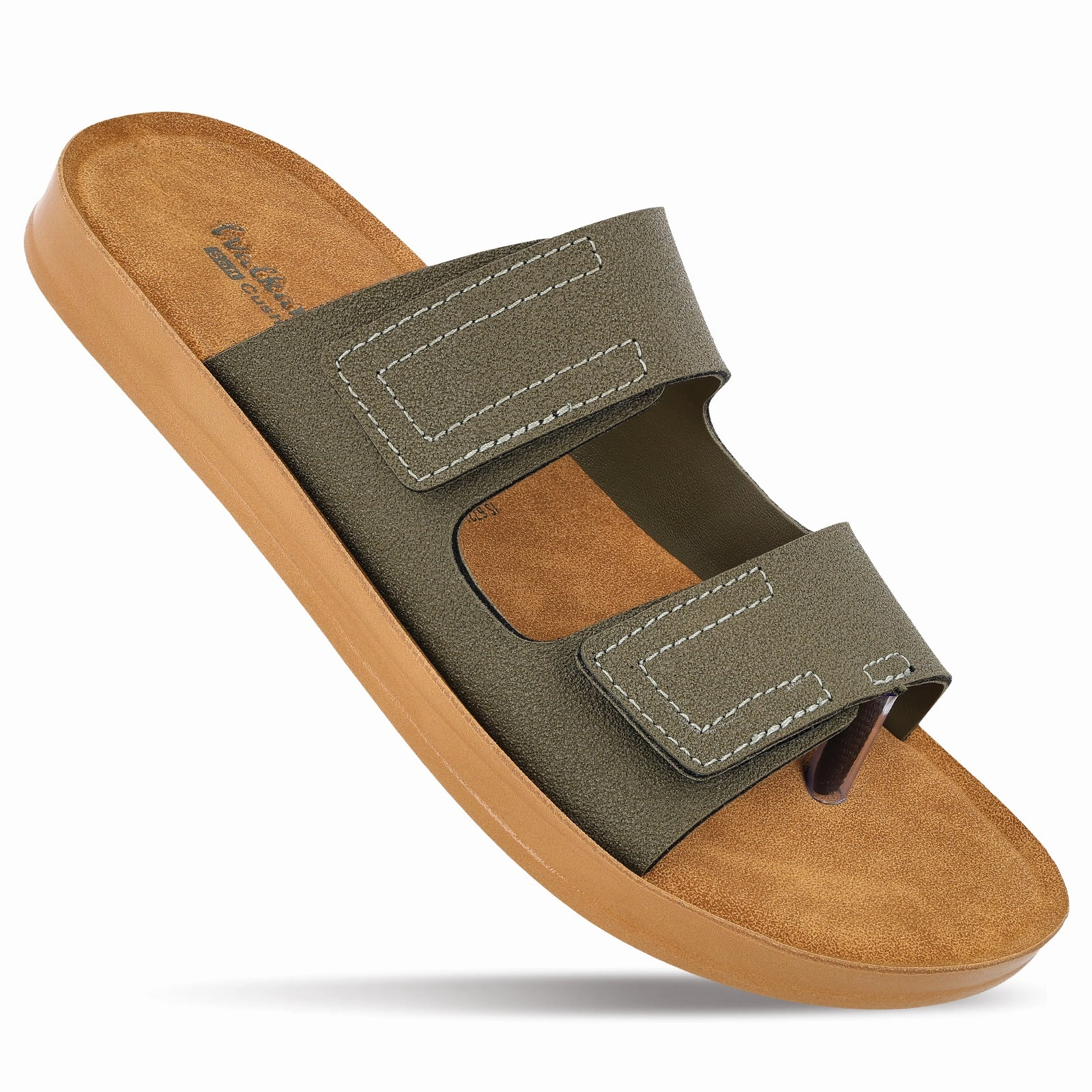 Boy's Daily Wear Sandals - WBR53217 Olive Orthofeet Sandals