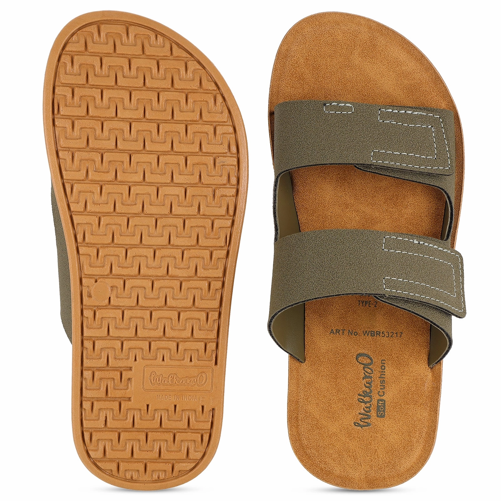 Sandals And Flip Flops Boy's Daily Wear Sandals - WBR53217 Olive
