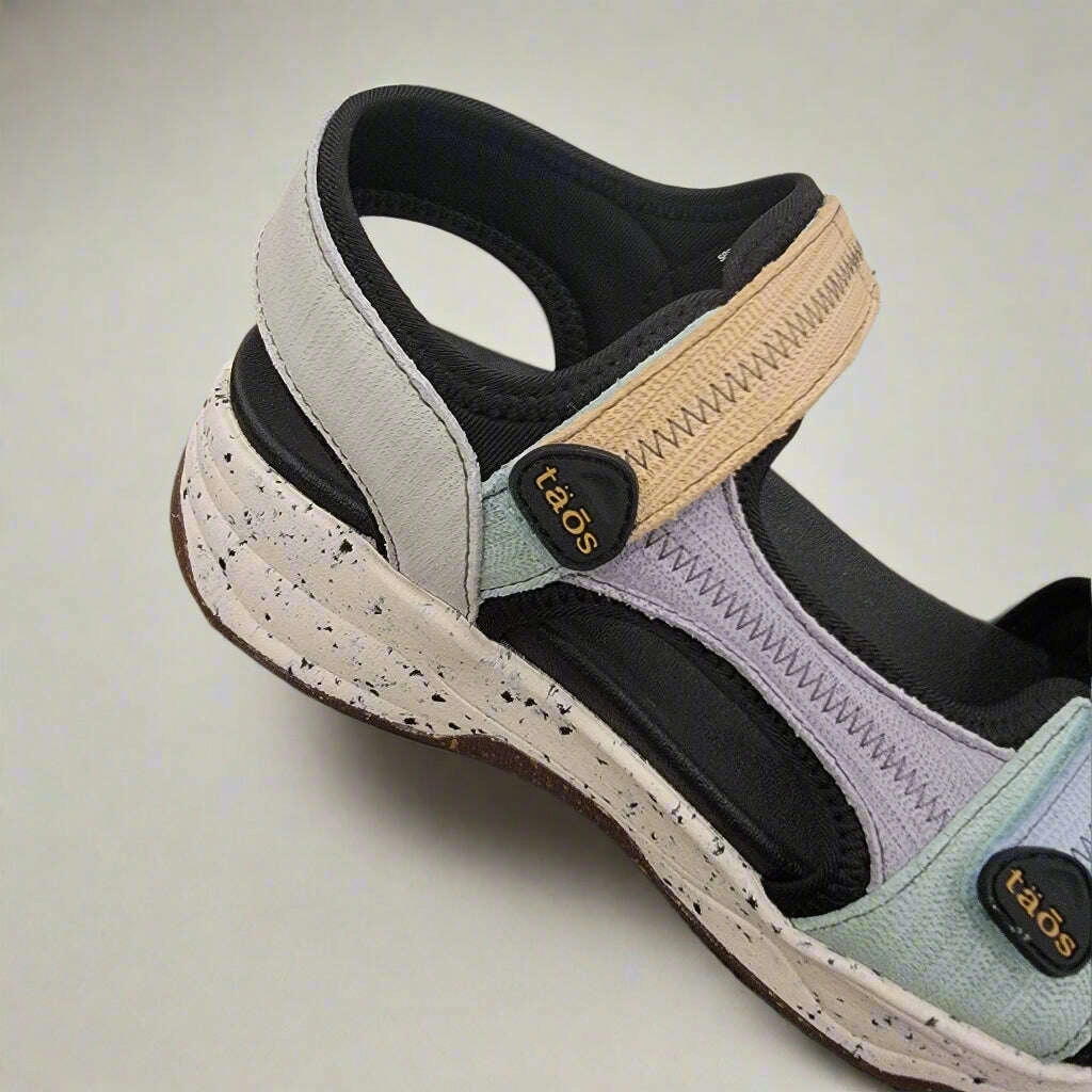 Studded Platform Sandals TAOS - SUPER SIDE - Retro Embossed Multi