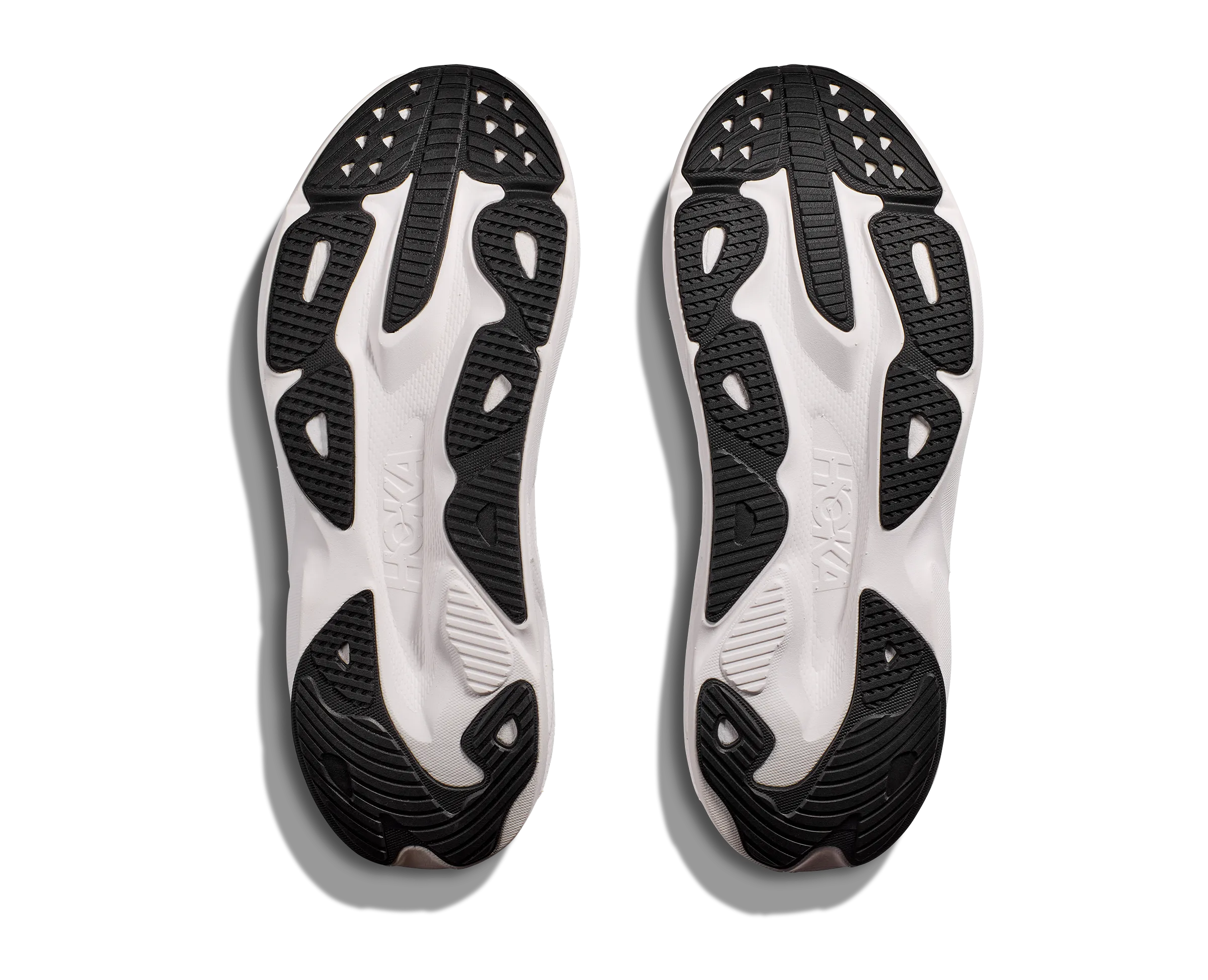 Flex Experience Run Road Running Shoes HOKA Men's Skyflow - BLACK / WHITE (Wide)