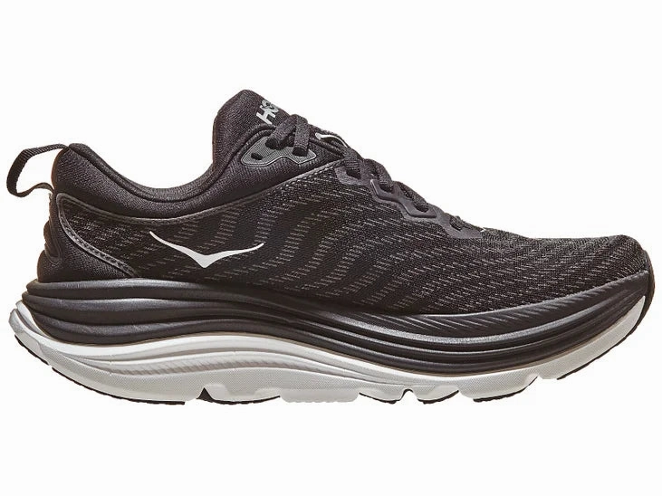 Hoka | Gaviota 5 | Women's | Black/White Good Running Shoes For Bunions