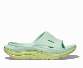 Hoka' Men's Ora Recovery Slide 3 - Aqua Breeze / Celery Juice Reviews Of Shoes