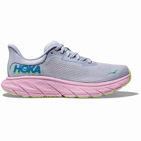 Shoes Clifton 9 Hoka Arahi 7 Running Shoes - Womens - Gull/Pink Twilight