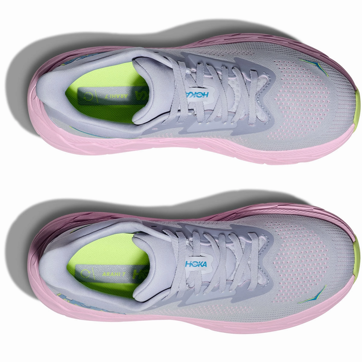 Pictures Of Shoes Hoka Arahi 7 Running Shoes - Womens - Gull/Pink Twilight