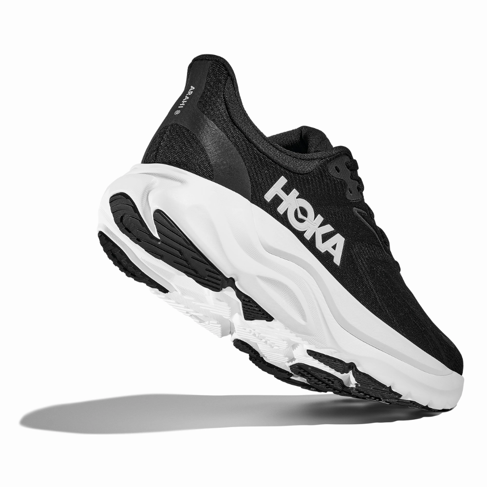 Best For Flat Feet Hoka Arahi 8 Black/White Running Shoe (Women's)