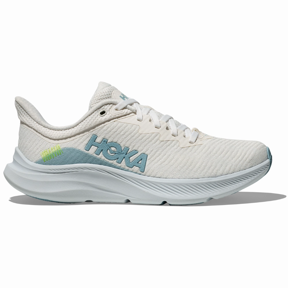 Hoka Solimar White/Tundra Blue Running Shoe (Women's) Satisfy Shoes
