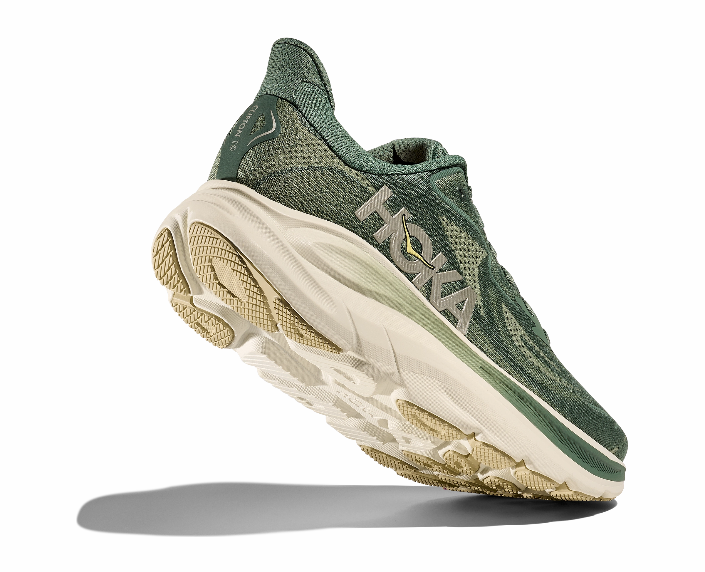 HOKA Men's Clifton 10 - FERN / TRUFFLE SALT Best Carbon Running Shoes