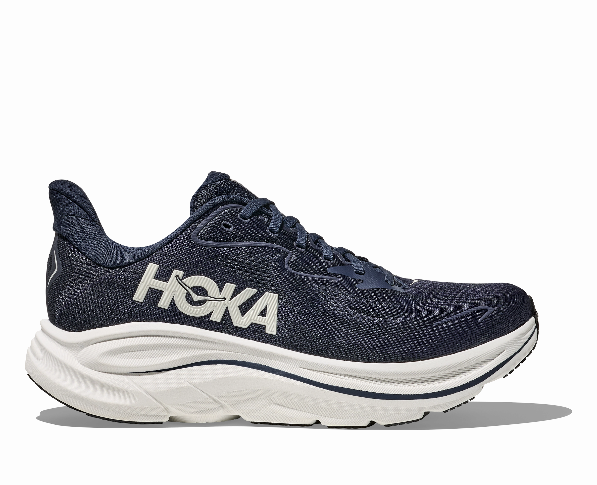 HOKA Men's Clifton 10 - NAVY / WHITE Speedcross 4 Gore Tex Trail Running Shoes