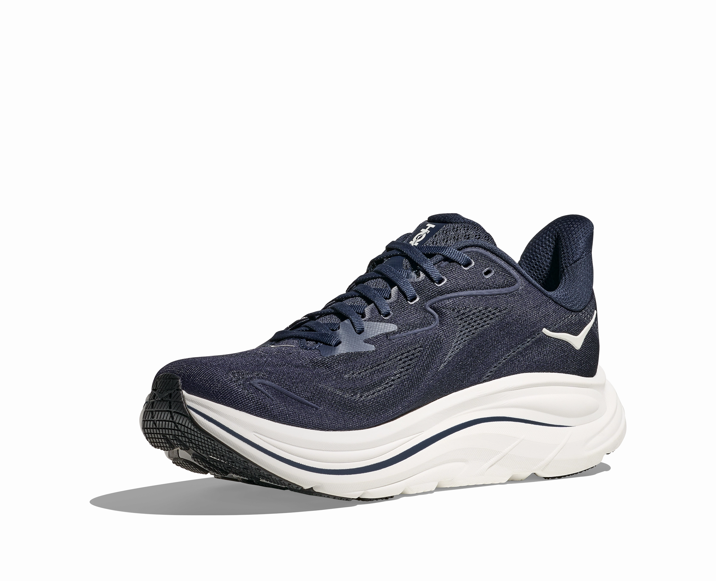 HOKA Men's Clifton 10 - NAVY / WHITE Running Shoe Overpronation