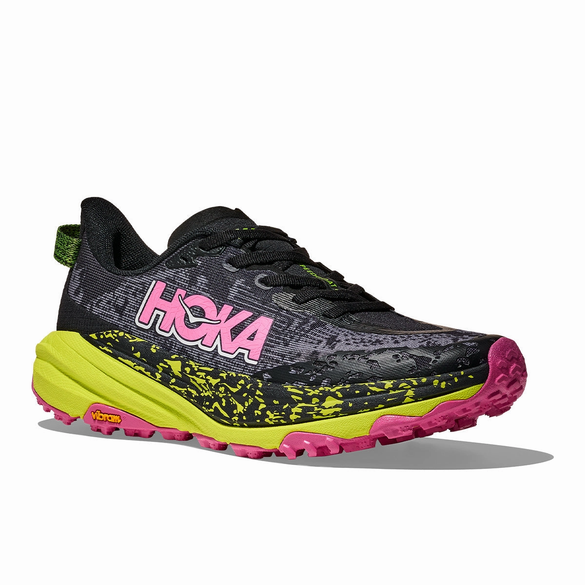 Original Shoes Hoka Speedgoat 6 Womens | Black / Neon Hoka Citrus