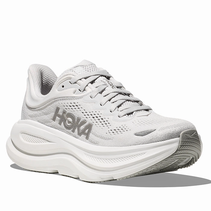 2020 Womens Hoka Bondi 9 Extra Wide in Stardust/Silver