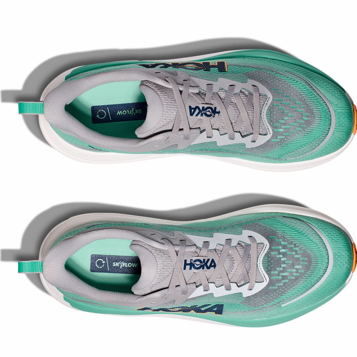 Hoka Skyflow Running Shoes - Mens - Stellar Grey/Shoreline Carbon Plate
