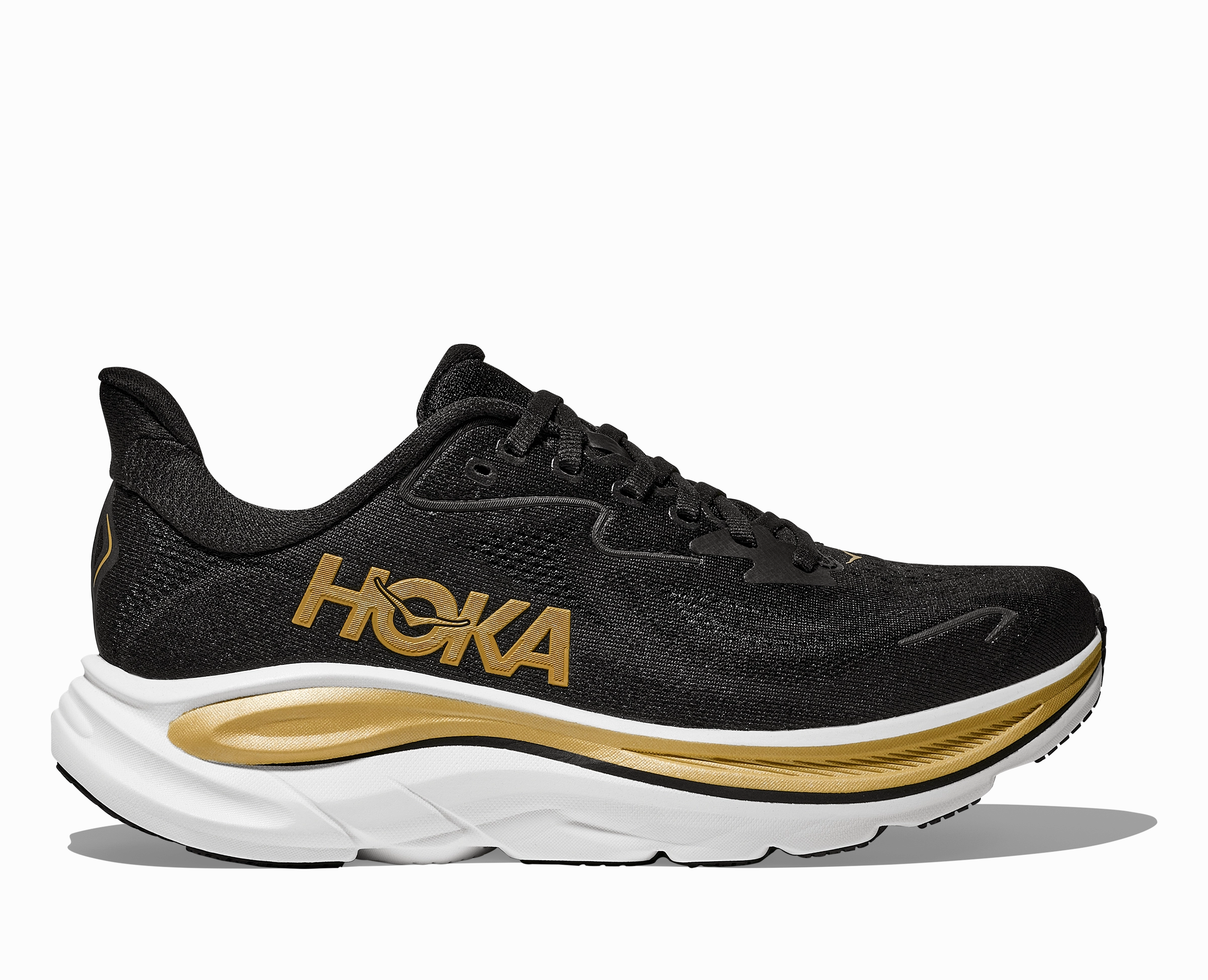 Best Running Shoes Reddit HOKA Women's Clifton 10 - BLACK / GOLD