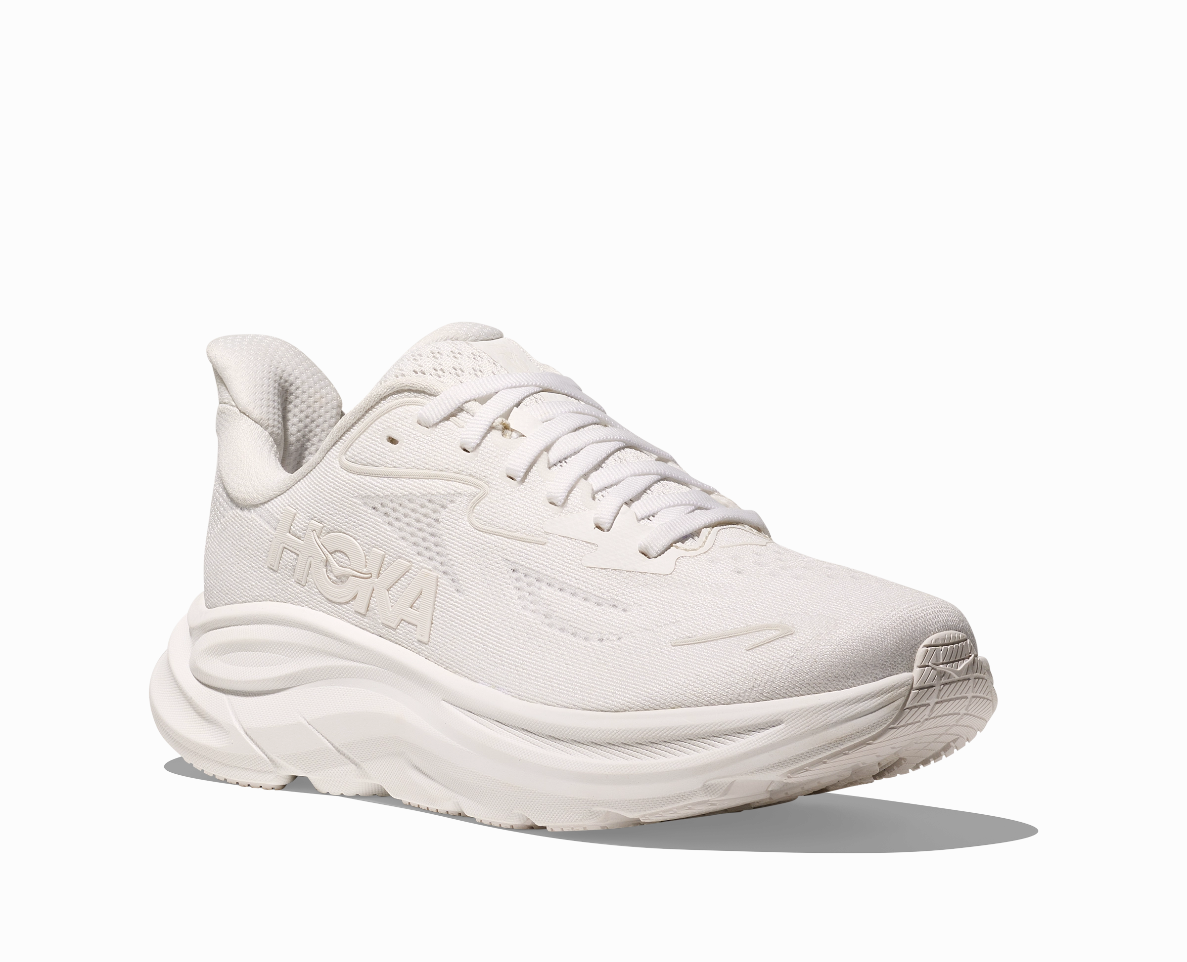 Best Budget Running Shoes HOKA Women's Clifton 10 - WHITE / WHITE