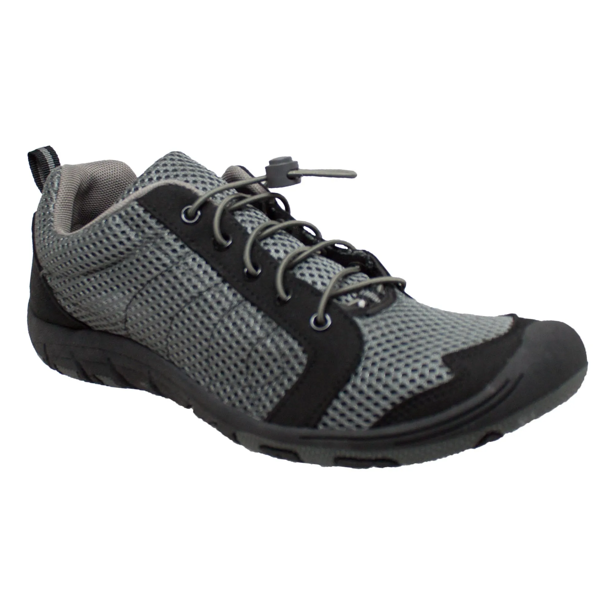 Rocsoc Mens Grey/Black Speed Lace Athletic Sneaker Mesh Diem Shoes